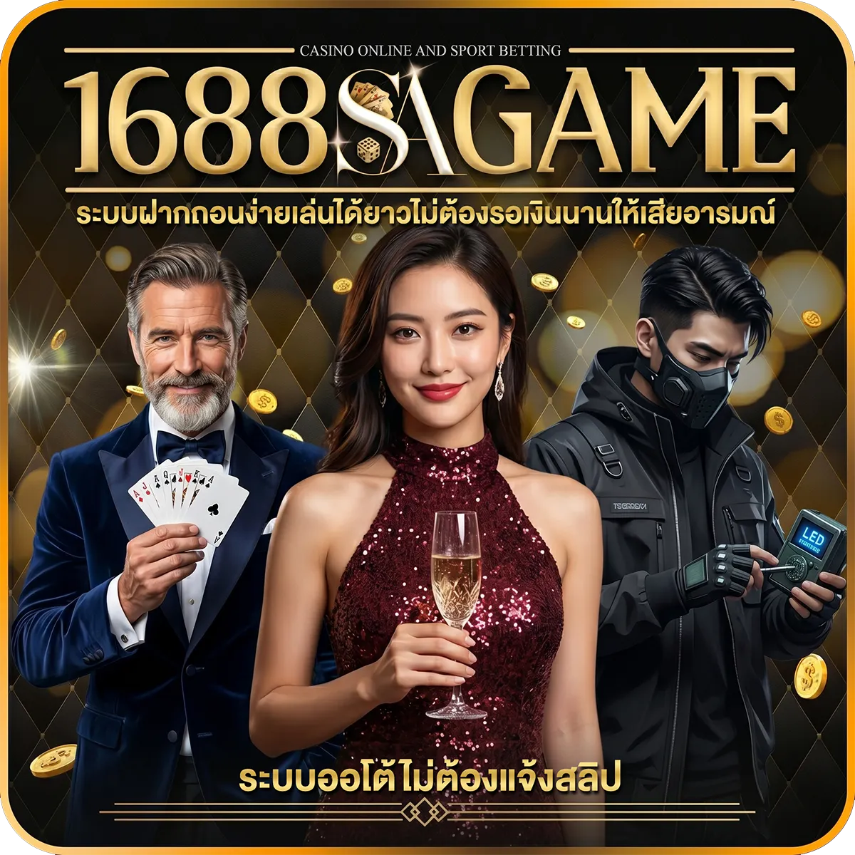 คาสิโนออนไลน์1688 ระบบฝากถอนง่ายเล่นได้ยาวไม่ต้องรออนุมัติ